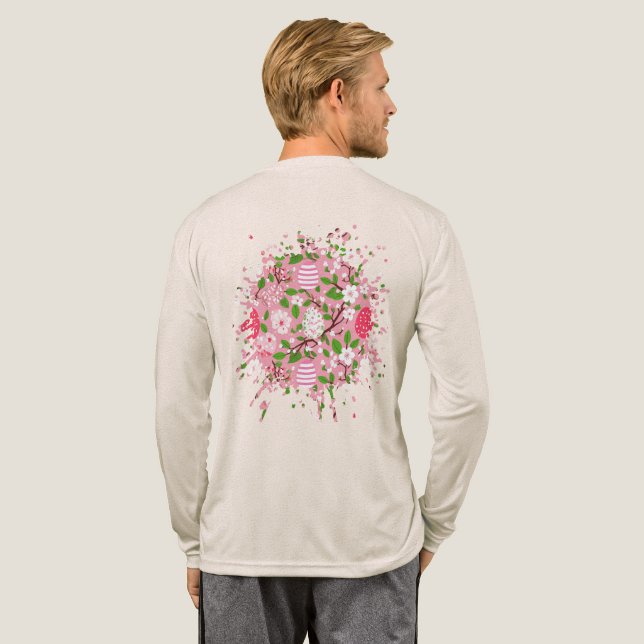 Blommor och ägg t shirt (Hel baksida)