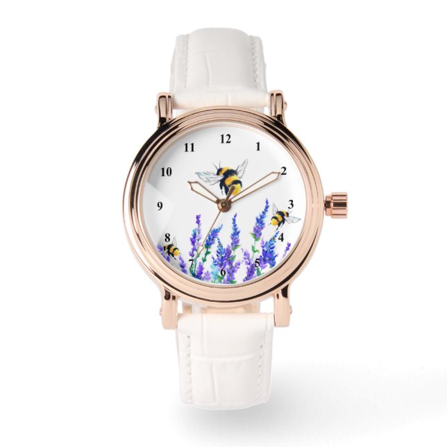 Blommor och bin Watch Armbandsur (Framsida)