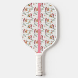 Blommor och Bird Pickleball Paddle