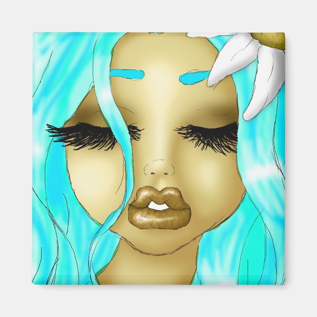 Blommor och blommor magnet (Framsidan)