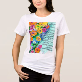Blommor och Bokstäver T Shirt