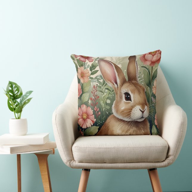  blommor och Bunny Kudde (Stol)