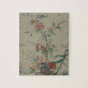 Blommor och Chinoiserie Pussel