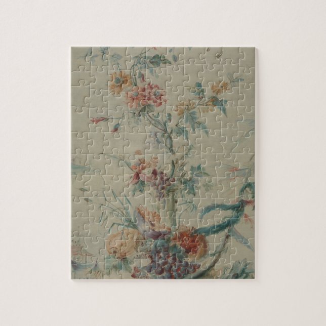 Blommor och Chinoiserie Pussel (Vertikal)