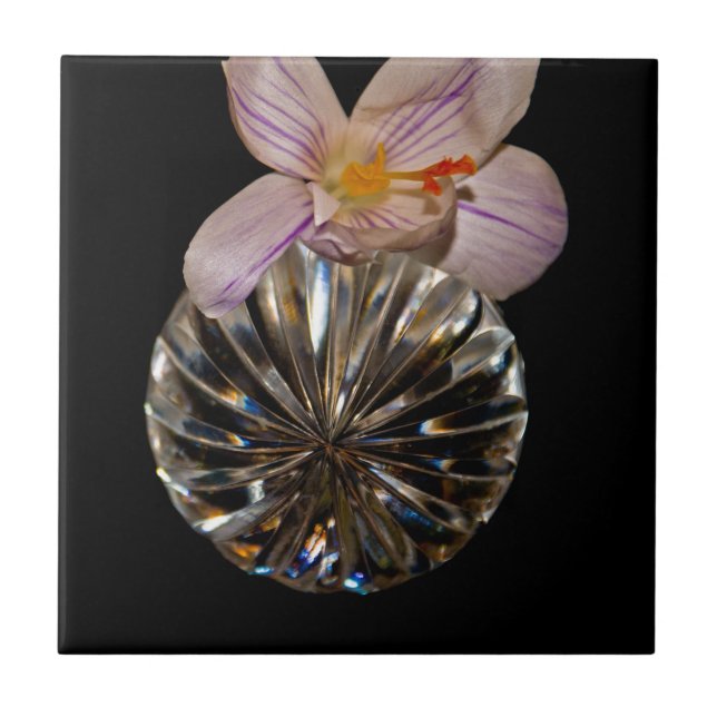 Blommor och Crystal Kakelplatta (Framsidan)