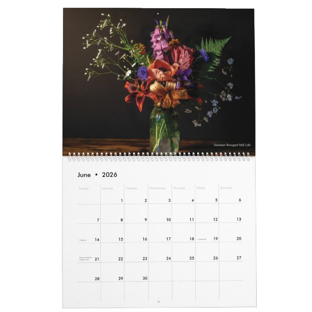 Blommor och fåglar 2022 - kalender (Jun 2026)