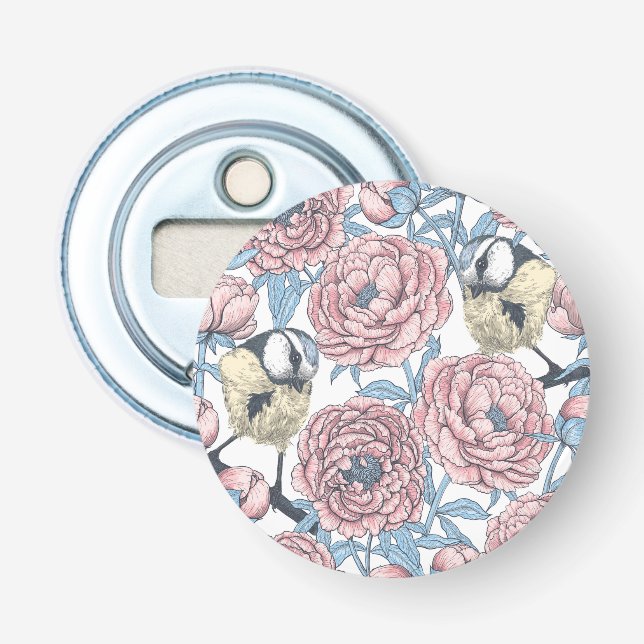 Blommor och fåglar flasköppnare (Framsidan)