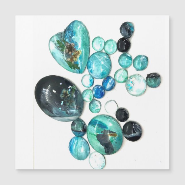 Blommor och färg av havsglas (Framsida)