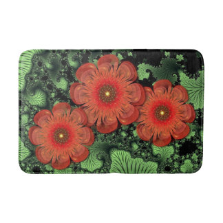 Blommor och Ferns Bath Mat Badrumsmatta