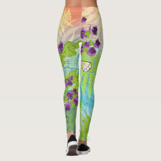 Blommor och Ferns Leggings