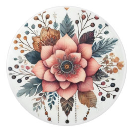 Blommor och fjädrar knopp