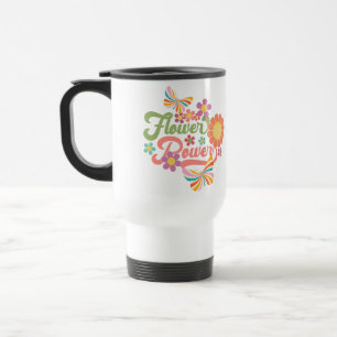 Blommor och fjäril Retro Resemugg