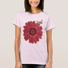 Blommor och fjäril t shirt