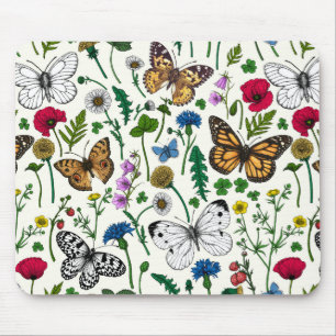 Blommor och fjärilar av vild musmatta
