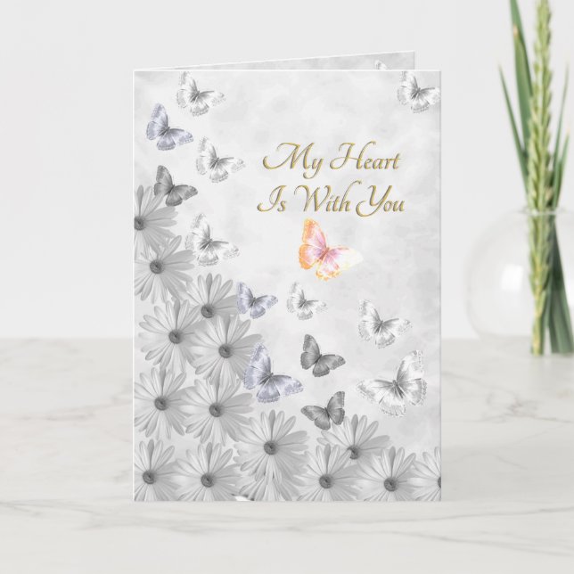 Blommor och fjärilar - Förlust av syster Kort (Framsida)