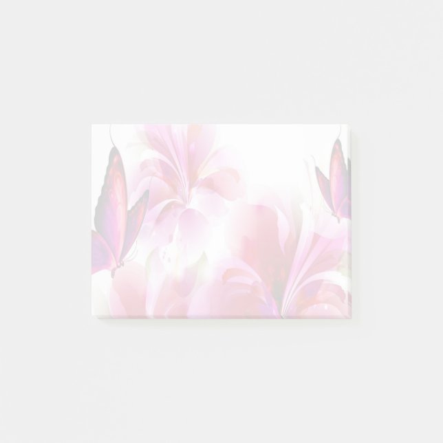 Blommor och fjärilar post-it block (Framsida)