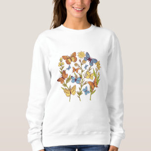 Blommor och fjärilar t shirt