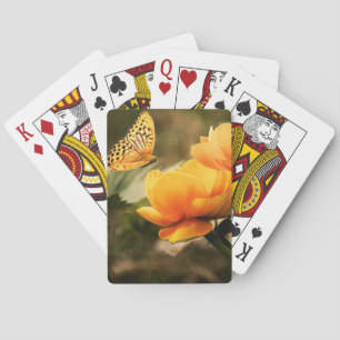 Blommor och fjärilskort casinokort