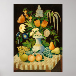 Blommor och frukt - amerikanska konsthantverk Post Poster