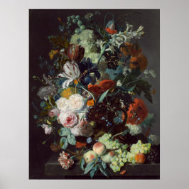 Blommor och frukt - Jan van Huysum Fine Art Poster