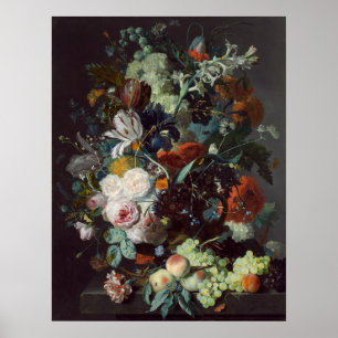 Blommor och frukt - Jan van Huysum Fine Art Poster