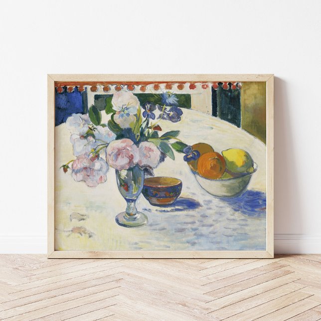 Blommor och fruktBowl | Paul Gauguin Poster (Skapare uppladdad)
