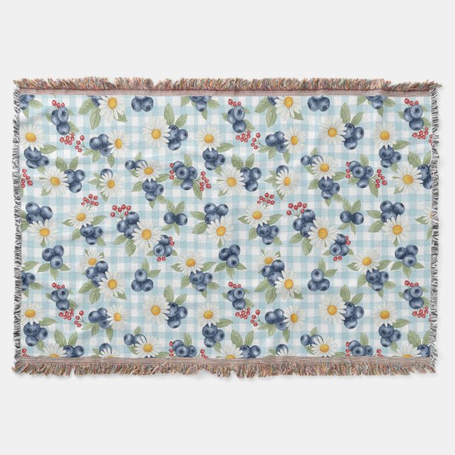 Blommor och frukter filt (Framsidan)