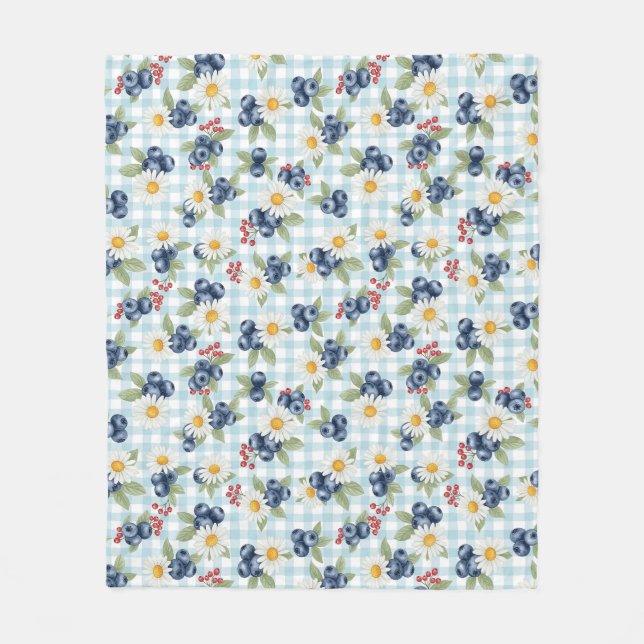 Blommor och frukter fleecefilt (Framsidan)