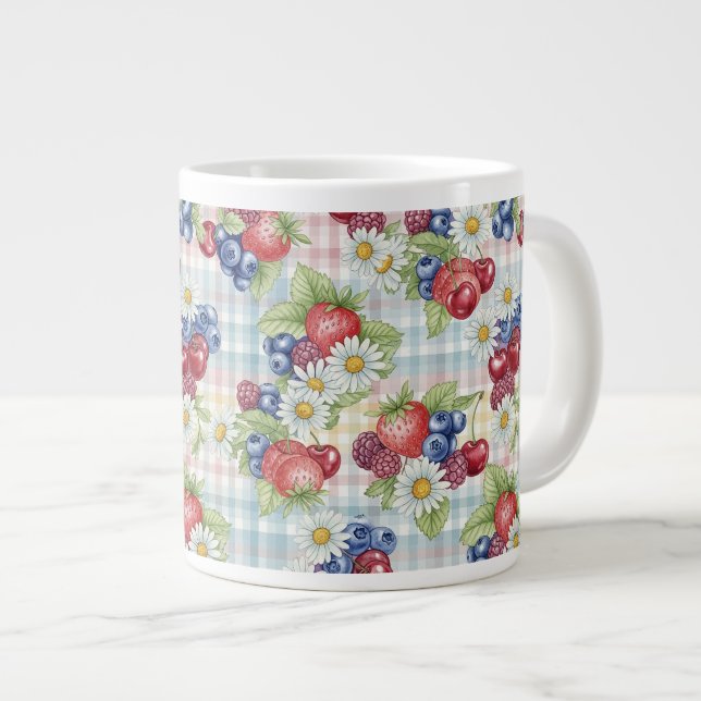Blommor och frukter jumbo mugg (Framsida höger)