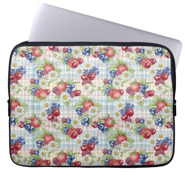 Blommor och frukter laptop fodral (Framsidan)
