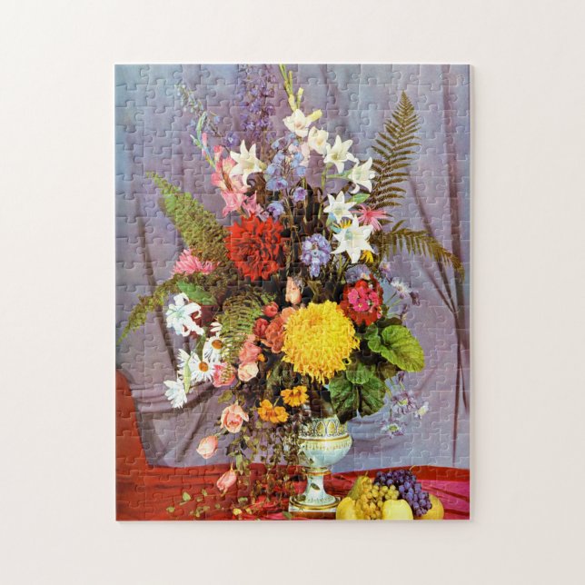 Blommor och frukter pussel (Vertikal)