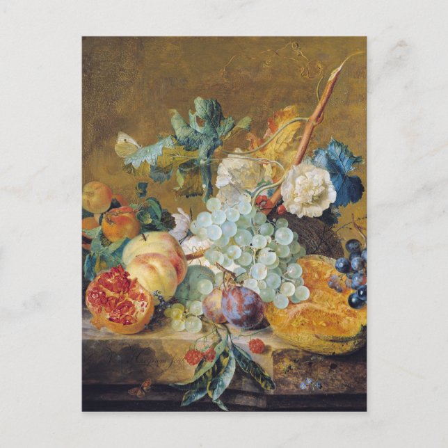 Blommor och frukter vykort (Framsida)