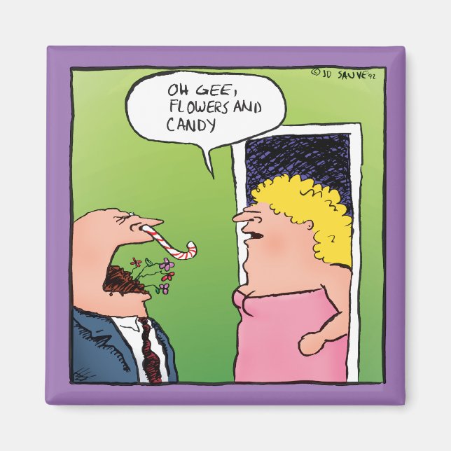 Blommor och godis Romantisk tecknad film Magnet (Framsidan)