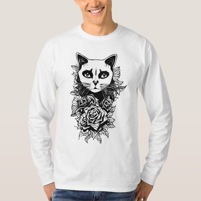 Blommor och godis t shirt (Framsida)