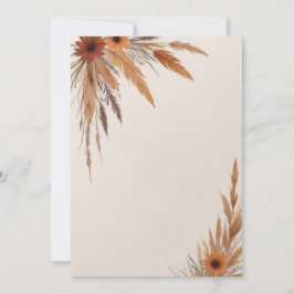 Blommor och gräs, tomrum inbjudningar