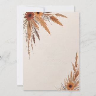 Blommor och gräs, tomrum inbjudningar