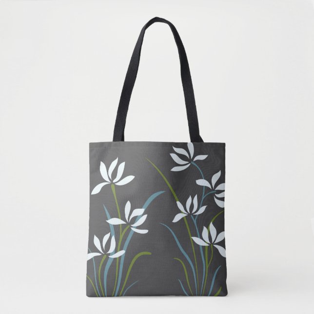 Blommor och gräs tygkasse (Framsida)