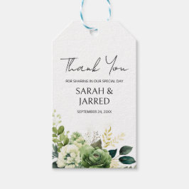 Blommor Och Grönska Bröllop Presentetikett