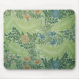 Blommor och Grönt Lövs Mousepad Musmatta
