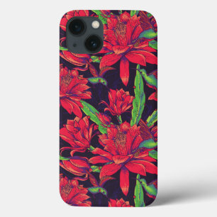 Blommor och Hummingbirds