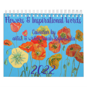 Blommor och inspirationsartikel i Ord 2022 Kalender