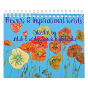 Blommor och inspirerande kalender i Ord