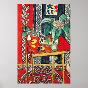 Blommor och kaffe Kopp Poster