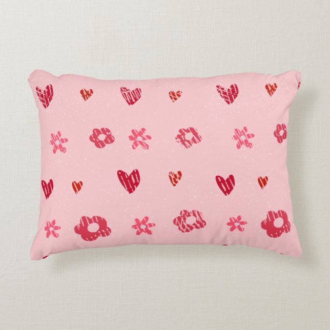 Blommor och Kärlek vid Party Prydnadskudde (Framsidan)