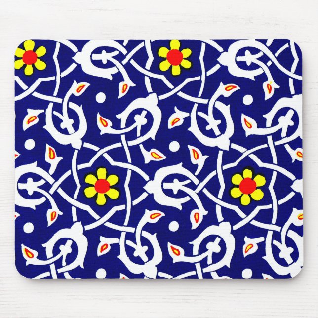blommor och knop musmatta (Framsidan)