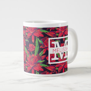 Blommor Och Kolibrier Lägg Till Ditt Namn Jumbo Mugg