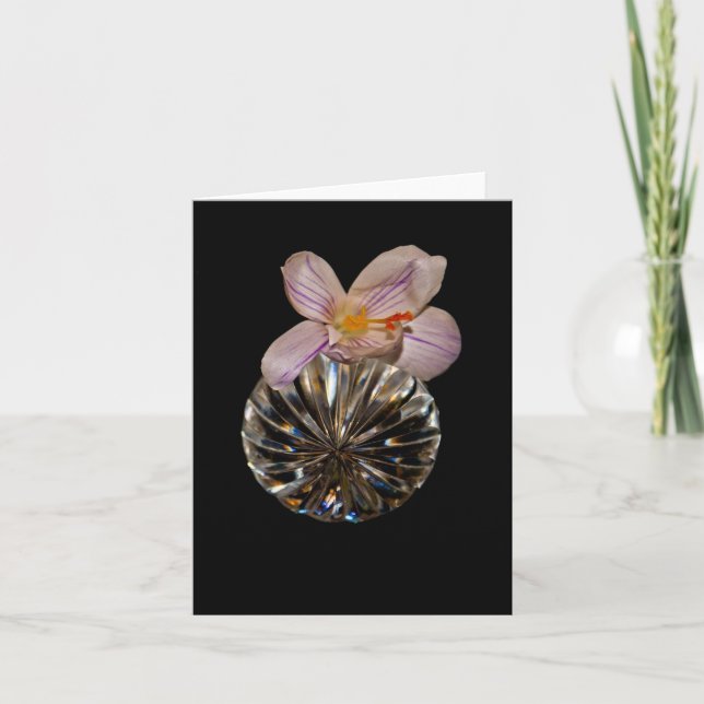 Blommor och kristallkort kort (Framsida)