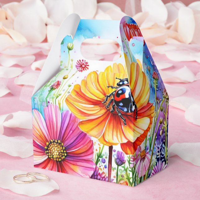 Blommor och ladybuggar presentaskar (Bröllop)