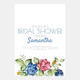 Blommor och ljustypografi inbjudan