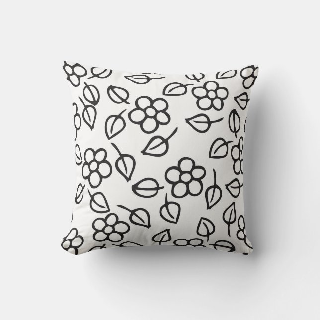 blommor och löv kudde (Framsida)